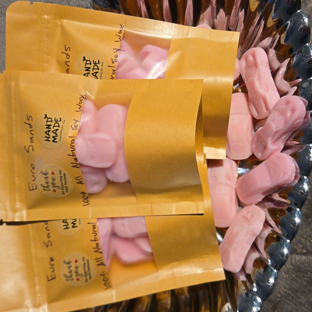🪷 Euro Sands 3 Bags of 8 Car Wax Melts ~ 100% All Natural Soy Home Made Melts